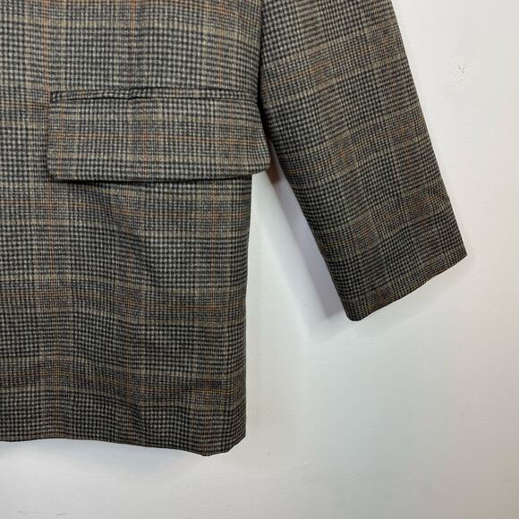 Old Navy Relaxed Blazer Jacket Brown Plaid Classic Womens Plus Size 2X New NWT - Picture 6 of 17